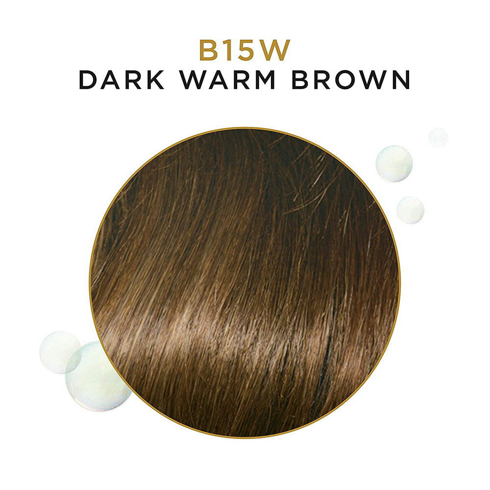 Clairol Beautiful Collection Semi Permanent Hair Color, Dark Warm Brown B15W, 3 Oz