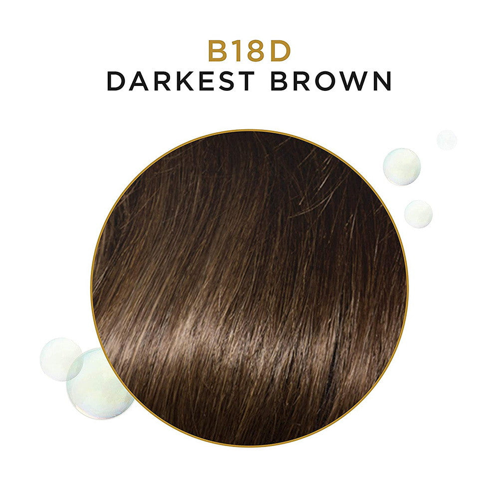 Clairol Beautiful (B18D)-Darkest Brown Moisturizing Semi permanent Hair Color, 3 Oz