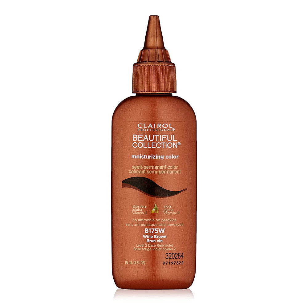 Clairol Beautiful Collection Semi Permanent Hair Color Wine Brown B175W, 3 Oz