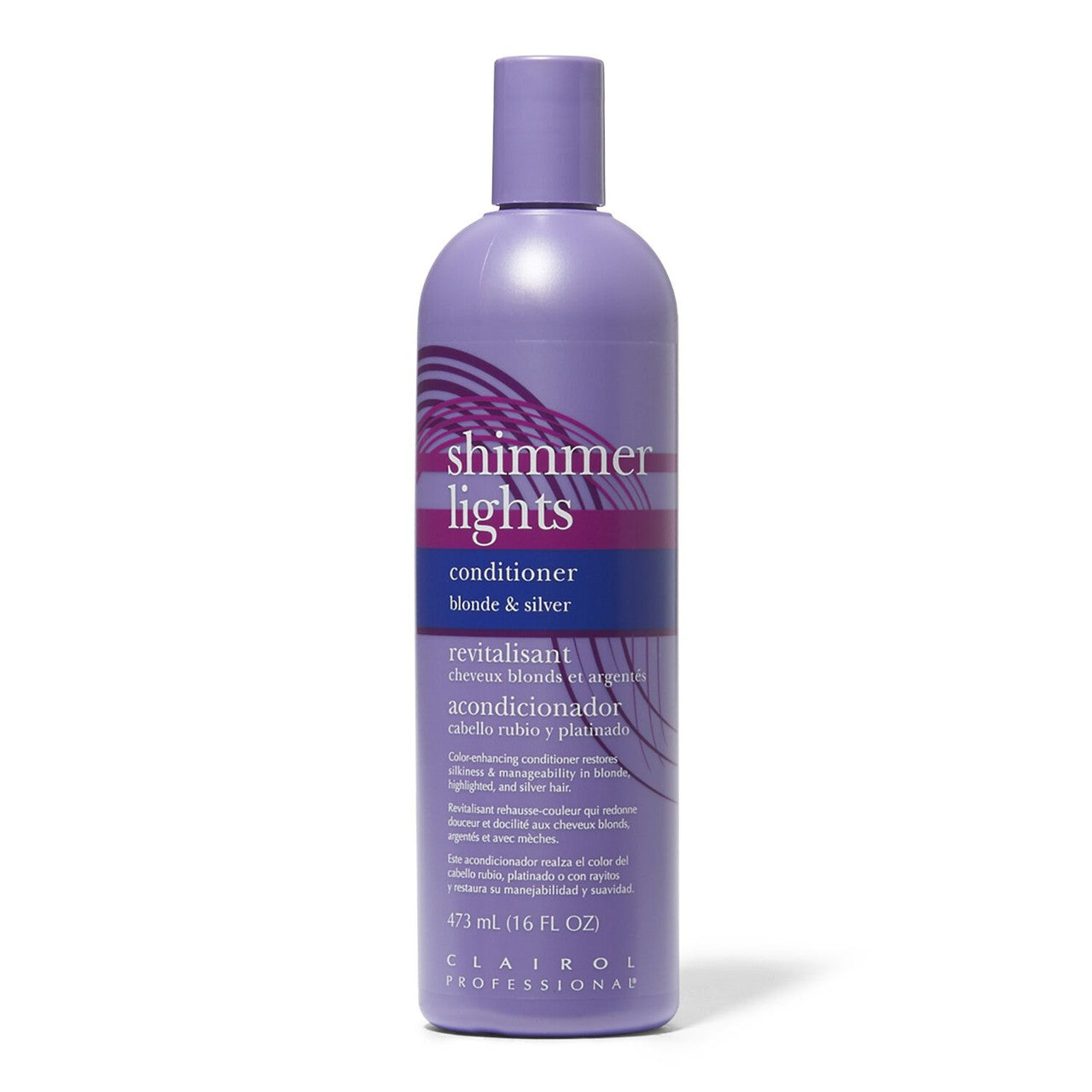 Clairol Professional Shimmer Lights Conditioner Blonde And Silver, 16 Oz