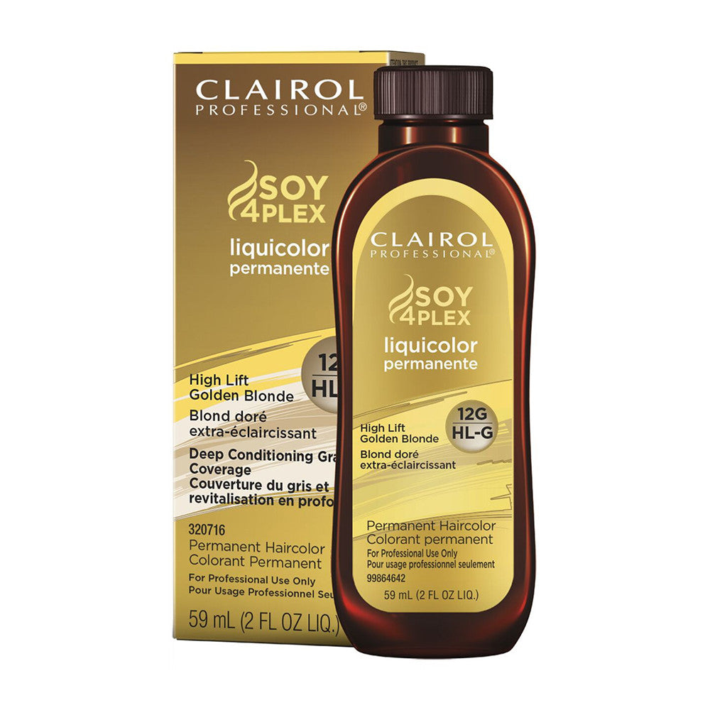 Clairol Liquicolor 12G/HL-G High Lift Golden Blonde Permanent Hair Color, 2 Oz