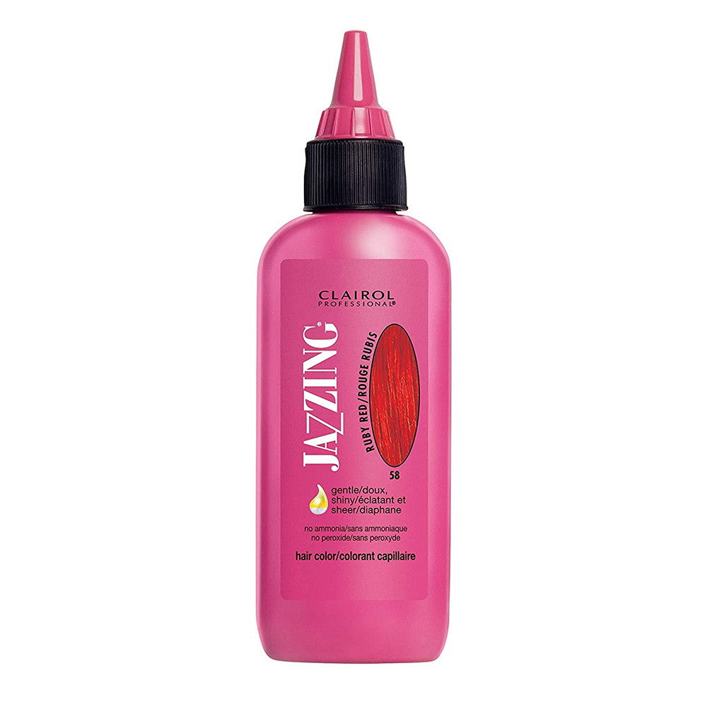 Clairol Professional Jazzing 58 Ruby Red Temporary Semi Permanent Hair Color, 3 Oz