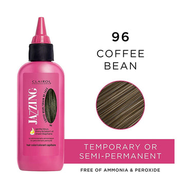 Clairol Professional Jazzing 96 Coffee Bean Temporary Semi Permanent Hair Color, 3 Oz