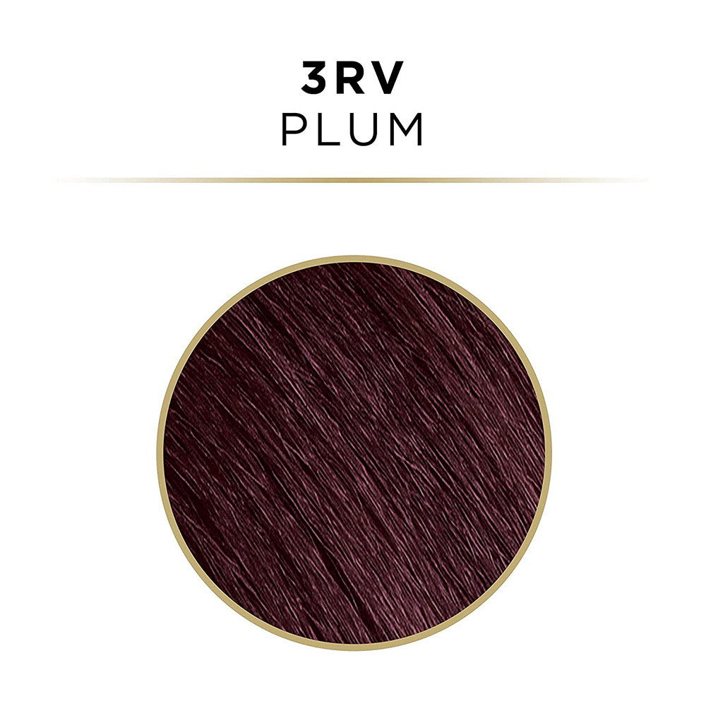 Clairol Textures & Tones Permanent Moisture-Rich Haircolor #3RV Plum, 1 Ea