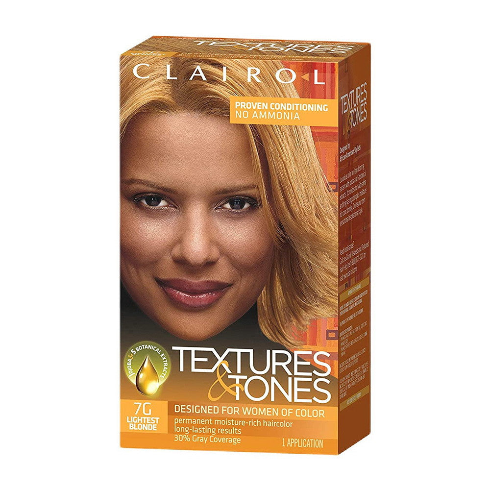 Clairol Professional Textures and Tones Hair Color, 7G Lightest Blonde, 1 Ea