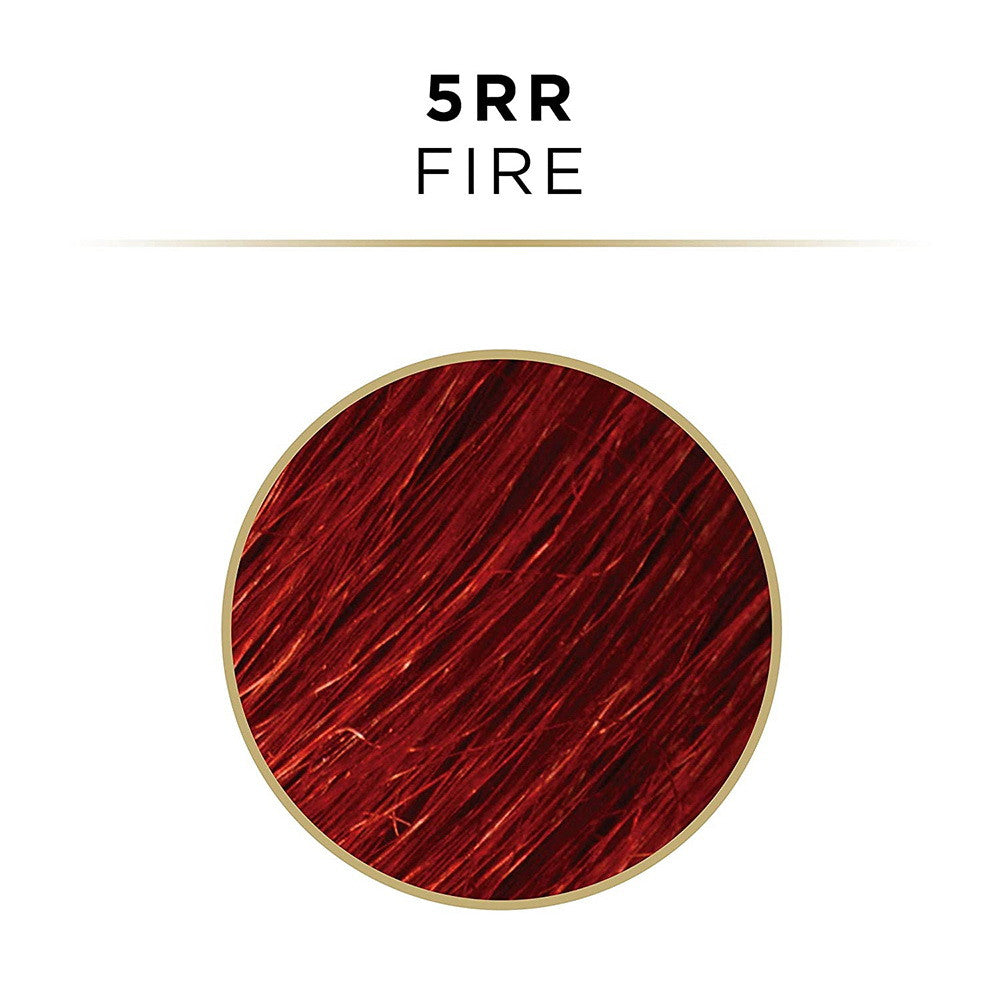 Clairol Textures and Tones Kit 5RR Fire Permanent Moisture Rich Hair Color, 1 Ea