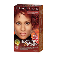 Clairol Textures and Tones Kit 5RR Fire Permanent Moisture Rich Hair Color, 1 Ea