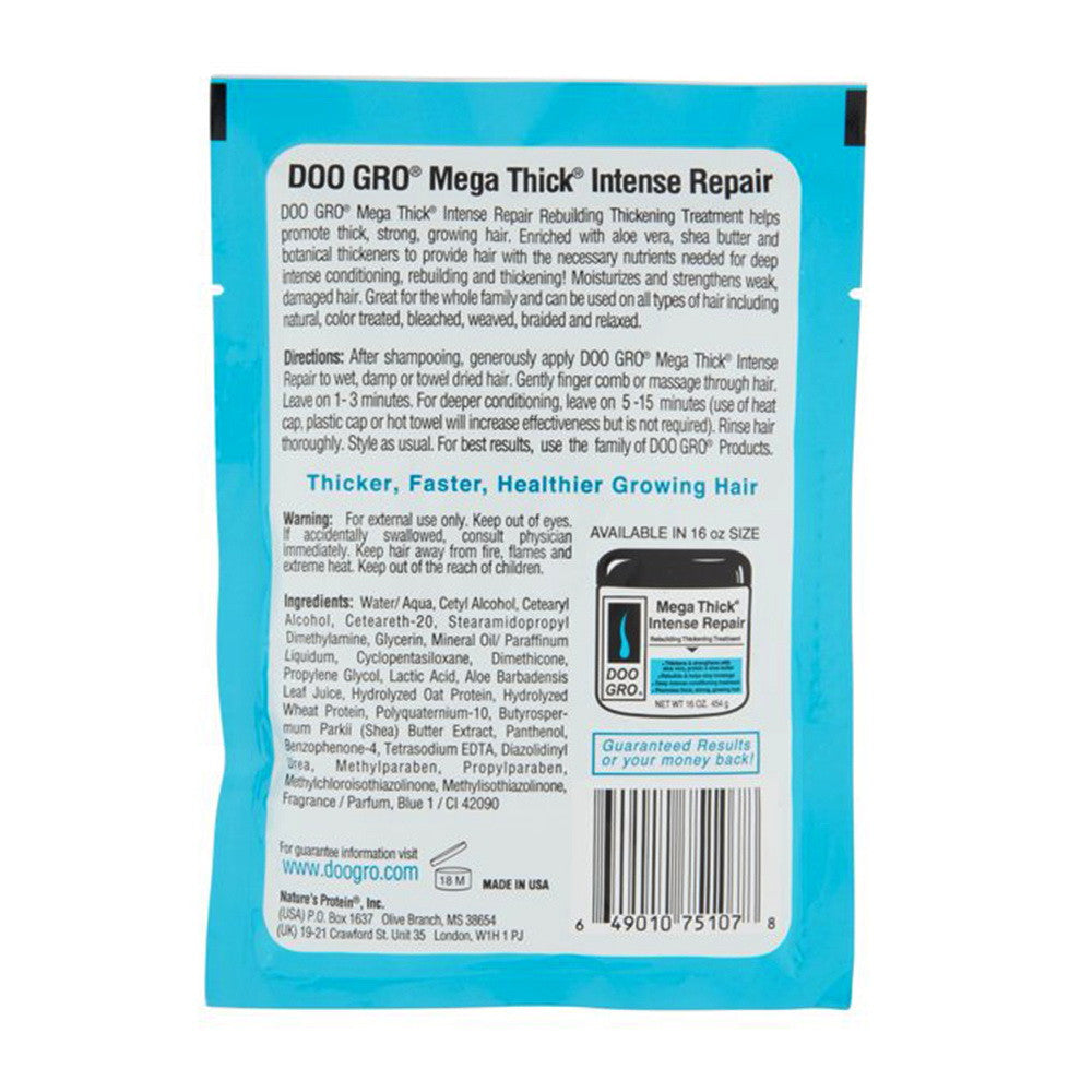 Doo Gro Mega Thick Intense Repair Rebuilding Thickening Treatment, 1.75 Oz