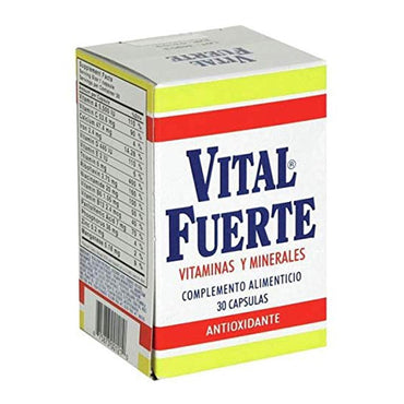 Vital Fuerte Vitamins And Minerals Capsules, Antioxidant, 30 Ea