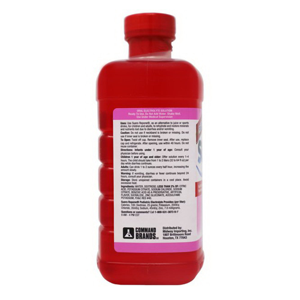 Suero Repone Electrolyte Solution, Strawberry, 33.8 Oz