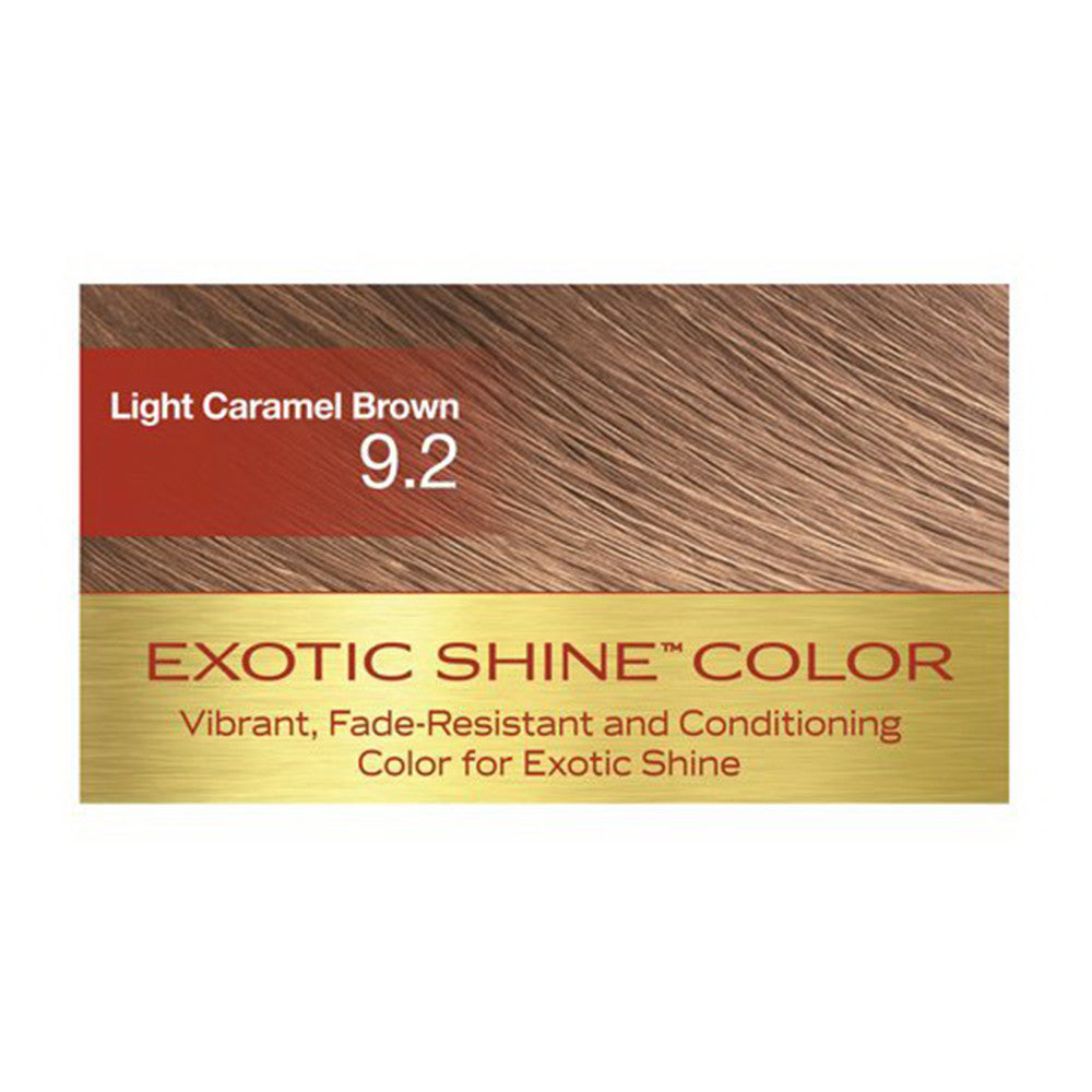 Creme Of Nature Exotic Shine Hair Color, #9.2 Light Caramel Brown, 1 Ea