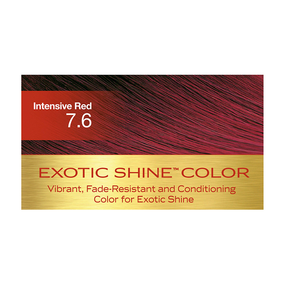 Creme of Nature Exotic Shine Permanent Hair Color With Argan Oil, Intensive Red 7.6, 1 Ea