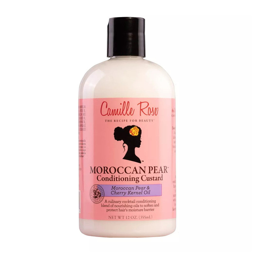 Camille Rose Naturals Moroccan Pear Conditioning Custard Moroccan Pear And Cherry Kernal Oil, 12 oz