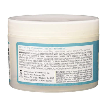 Camille Rose Naturals Coconut Water Penetrating Hair Treatment, 8 Oz