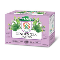 Tadin Tea Tila Linden Flower Herbal Tea, Caffeine Free, 24 Ea