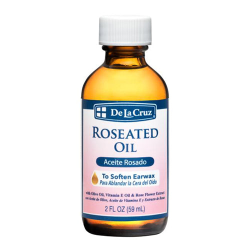 De La Cruz Roseated Oil To Soften Earwax, 2 Oz