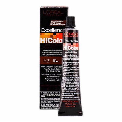 Loreal Excel Hicolor H03 Tube Soft Brown, 1.74 Oz