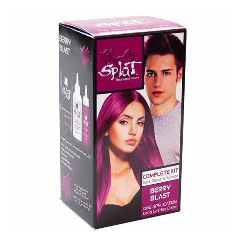 Splat Rebellious Colors Complete Kit, Berry Blast, Semi-Permanent Magenta Purple, 1 Ea