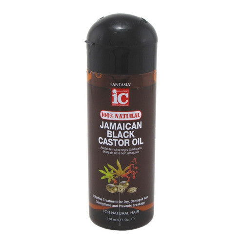 Fantasia IC 100% Natural Jamaican Black Castor Hair Oil, 6 Oz