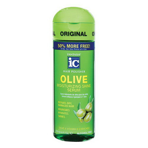 Fantasia IC Hair Polisher Olive Moisturizing Shine Serum 2 Oz