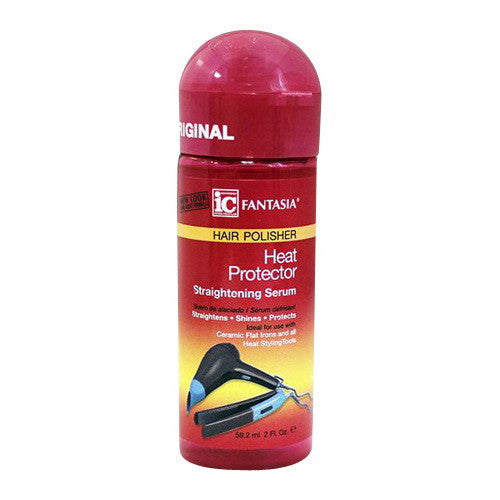 Fantasia IC Hair Polisher Heat Protector Straightening Serum 2 Oz