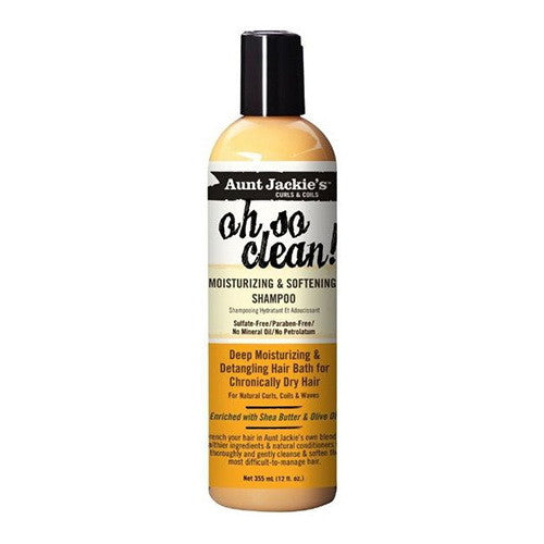 Aunt Jackies Oh So Clean Moisturizing and Softening Hair Shampoo, 15 Oz