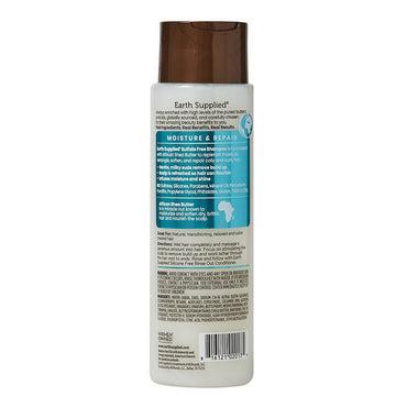 Earth Supplied Sulfate Free Moisture and Repair Shampoo with Shea Butter, 13 Oz