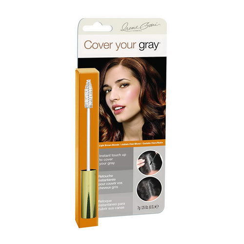 Cover Your Gray Brush In Wand Light Brown Blonde for Temporarily Covering Gray Hair and Roots 0.25Oz (7g)