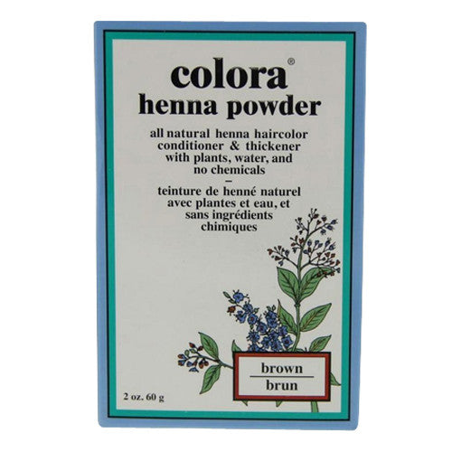Colora Henna Powder Natural Organic Hair Color Brown, 2 oz