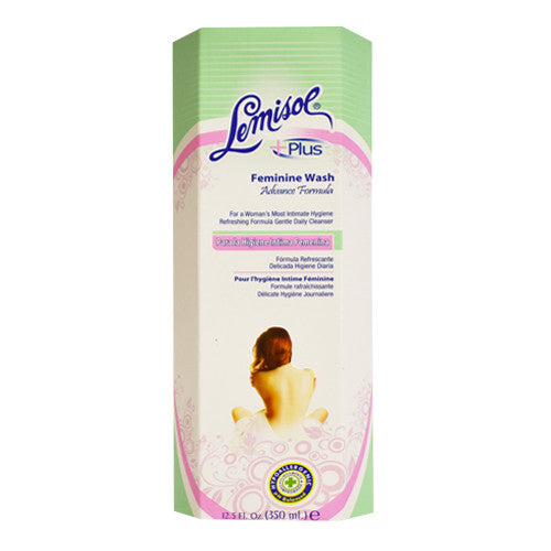 Lemisol Plus Feminine Wash Advance Formula, For Womans Most Intimate Hygiene Gentle Daily Cleanser, 12.5 oz