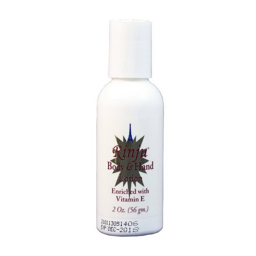 Rinju Body and Hand Lotion, Enriched with Vitamin E, 2 Oz