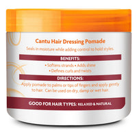 Cantu Shea Butter Hair Dressing Pomade Moisturizing Formula For All Hair Types, 4 oz