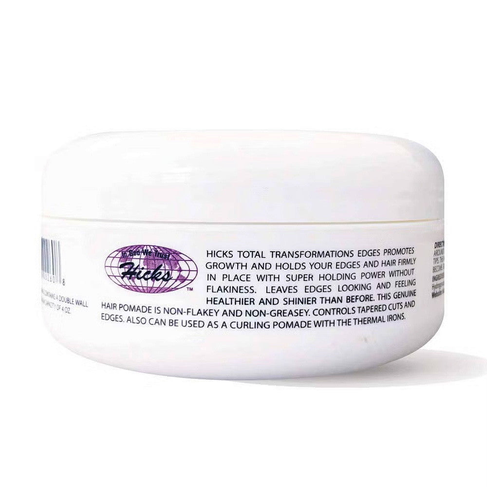 Hicks Total Transformations Edges Pomade, 4 Oz