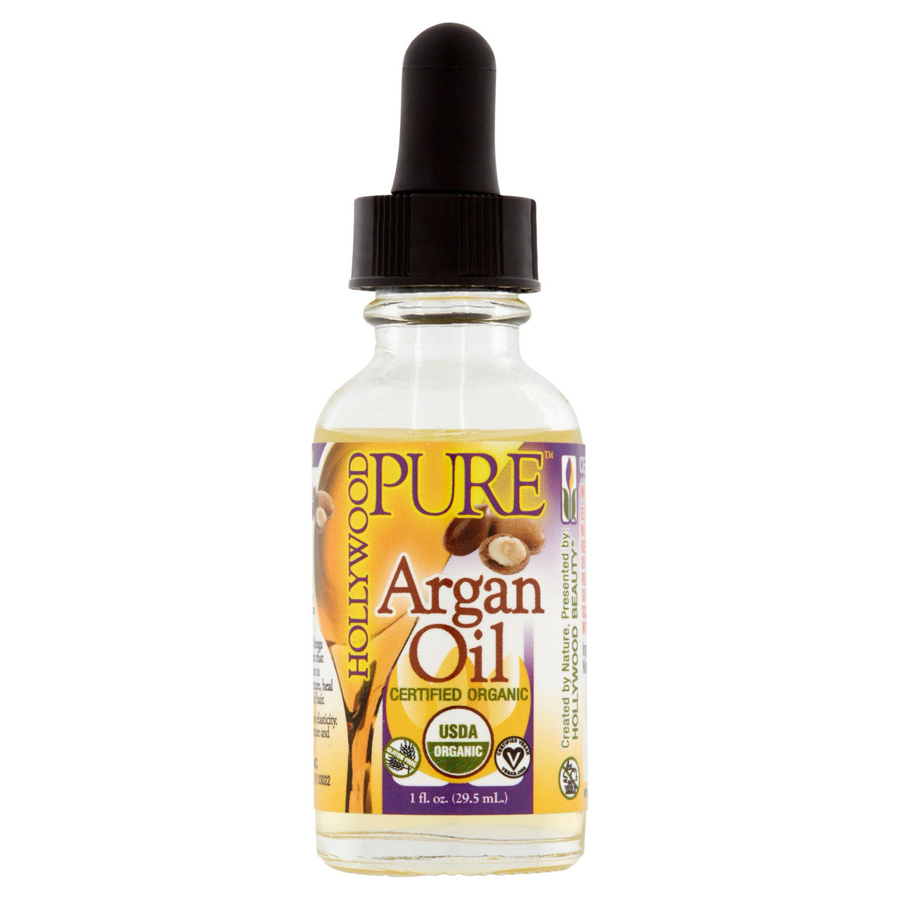 Hollywood Beauty 100% Pure Argan Oil for Hair and Skin, 1 Oz