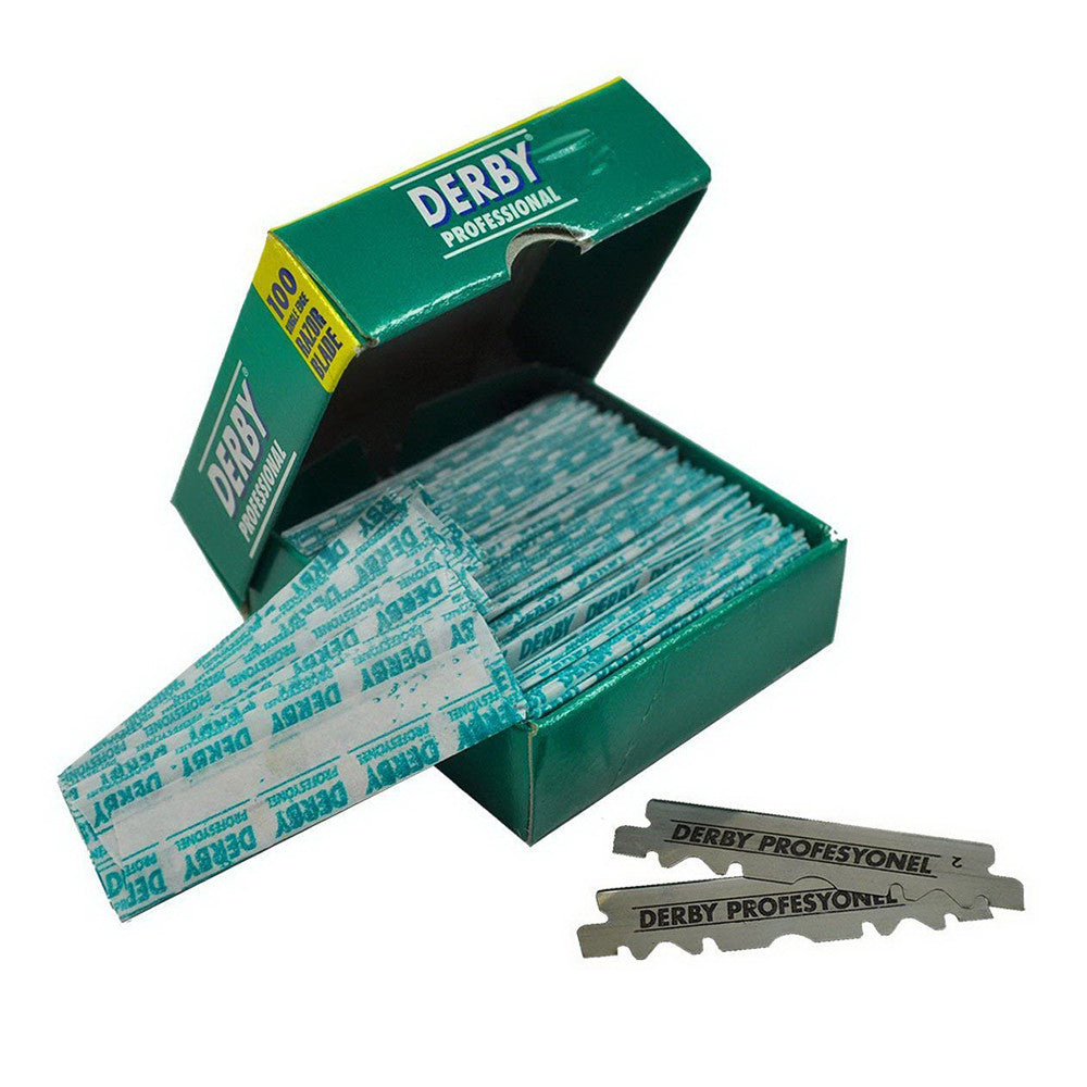 Derby Professional Single Edge Razor Blades, 100 Ea