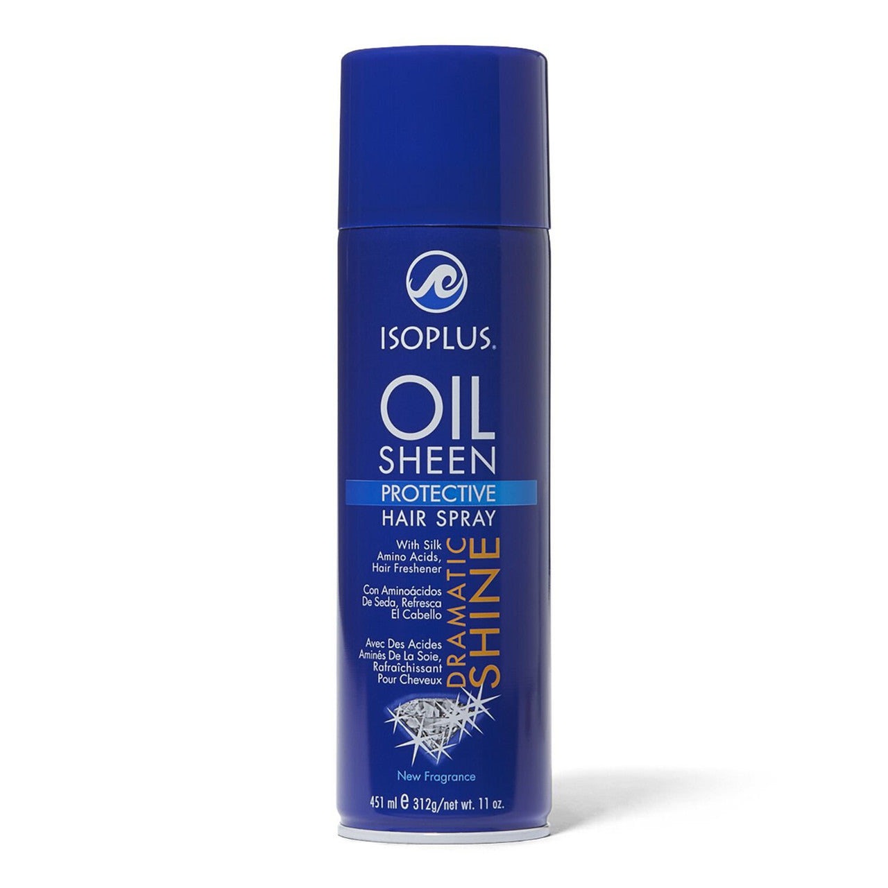 Isoplus Oil Sheen Regular Moisturizing Hair Spray, 11 Oz