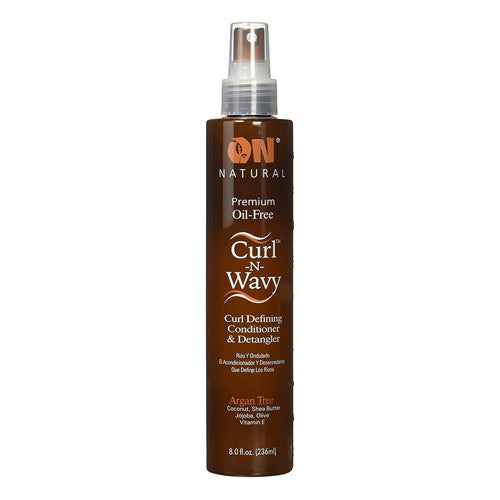 On Organic Natural Curl and Wavy Curl Defining Conditioner and Detangler, Argan Tree, 8 Oz