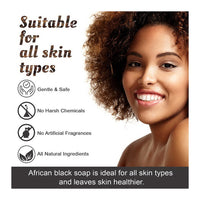 Its Pure Natural African Black Soap Bars Original, 5 Oz