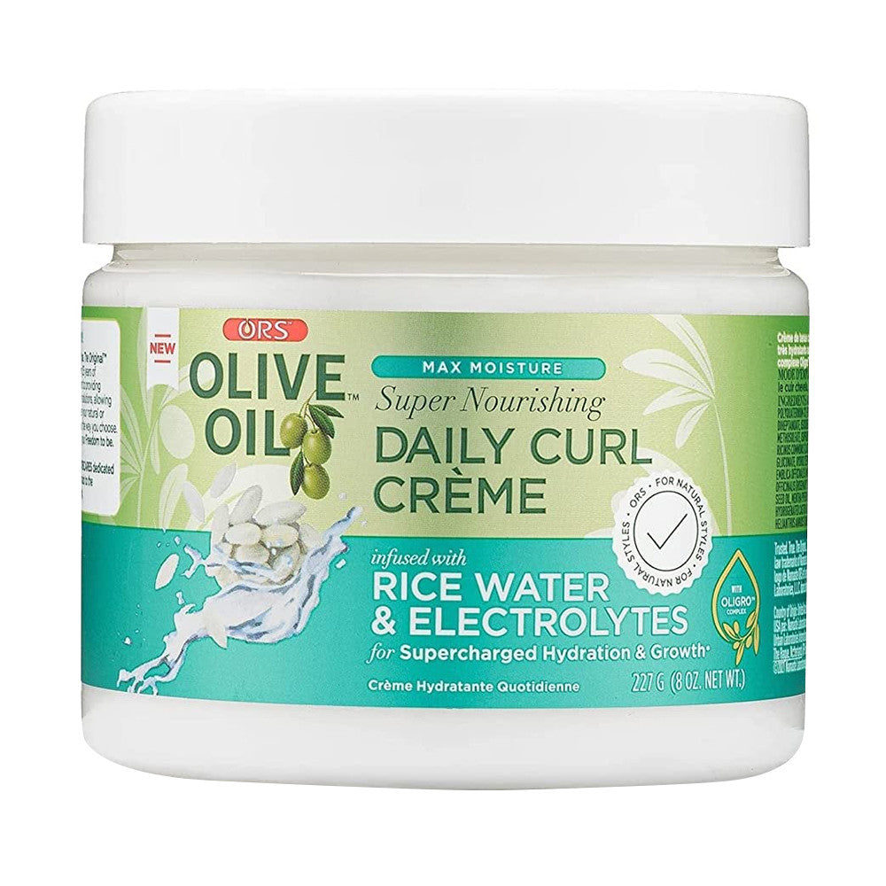 Ors Olive Oil Max Moisture Super Nourishing Daily Curl Creme, Hydration And Growth, 8 Oz