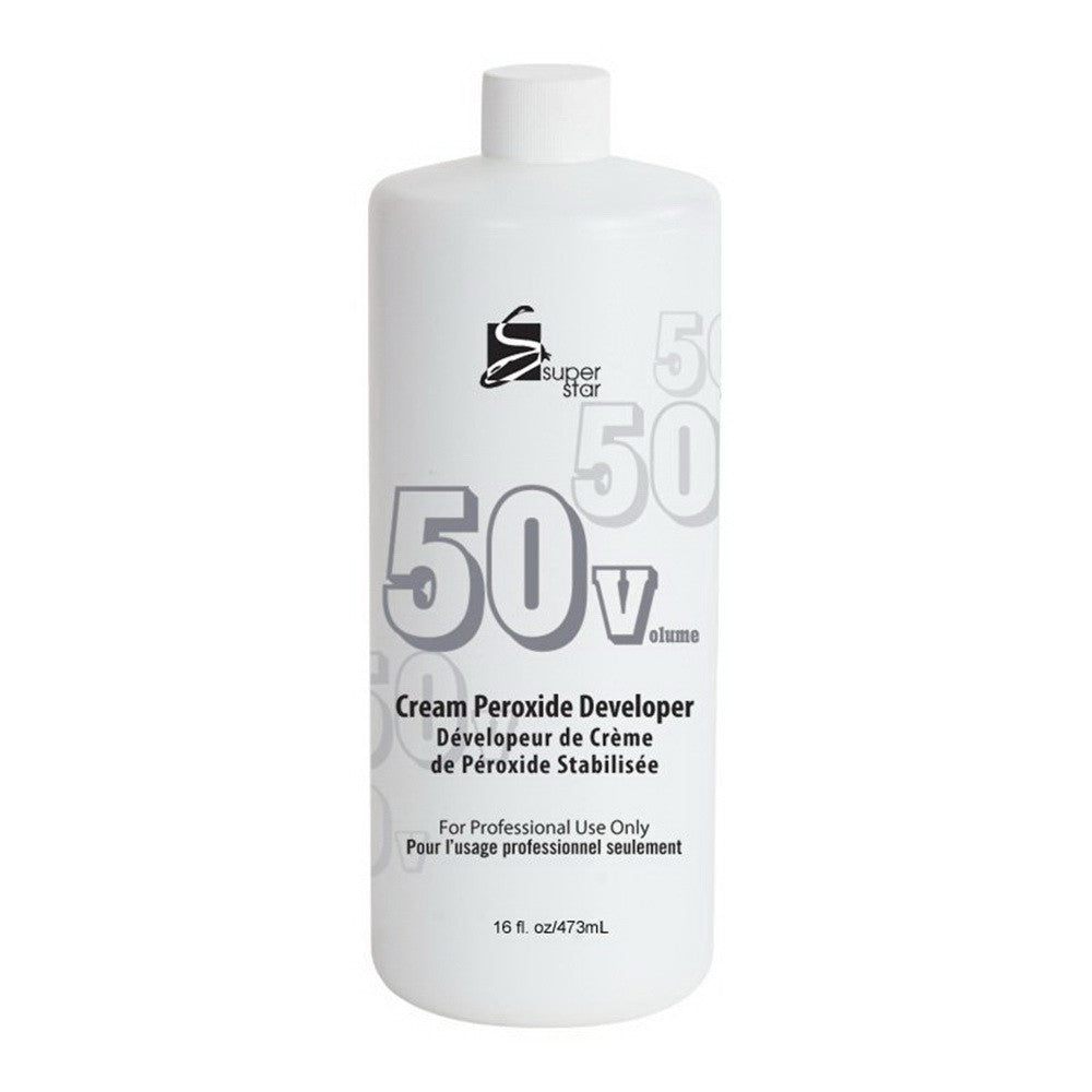 Super Star Stabilized Cream Peroxide Developer, 50v Hc-50504, 16 Oz