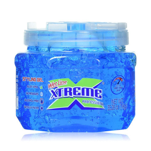 Wet Line Xtreme Professional Hair Styling Gel, Extra Hold Blue, 35.26 Oz