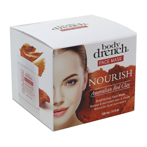Body Drench Nourish Australian Red Clay Brightening Face Mask, 4 Oz