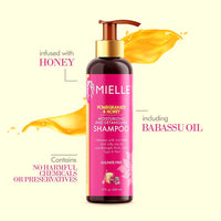 Mielle Organics Pomegranate & Honey Moisturizing and Detangling Shampoo, 12 Oz