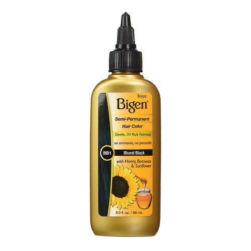 Bigen Semi Permanent Hair Color, Bluest Black, 3 Oz
