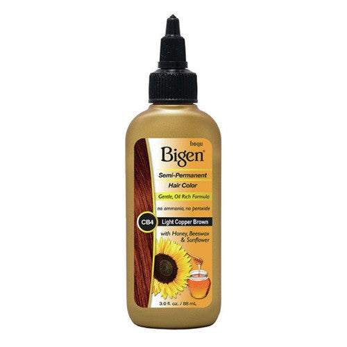 Bigen Semi Permanent Hair Color, CB4 Light Copper Brown, 3 Oz