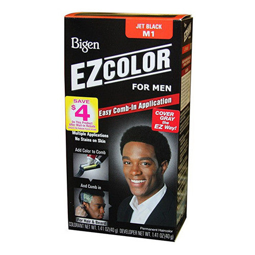 Bigen EZ Color Hair Color for Men Jet Black Kit, 1 Ea
