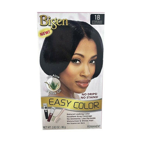 Bigen Easy Color Permanent Hair Color, Intense Black, 2.82 Oz
