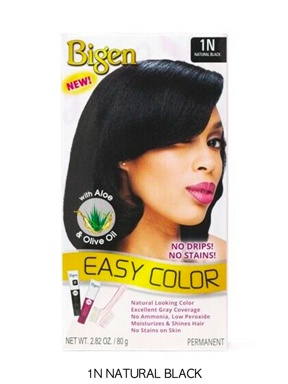 Bigen Easy Hair Color #1n Natural Black Kit, 1 Ea