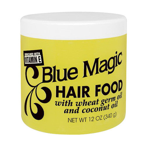 Blue Magic Hair Food With Wheat Germ Oil and Coconut Oil, Enriched With Vitamin E, 12 oz