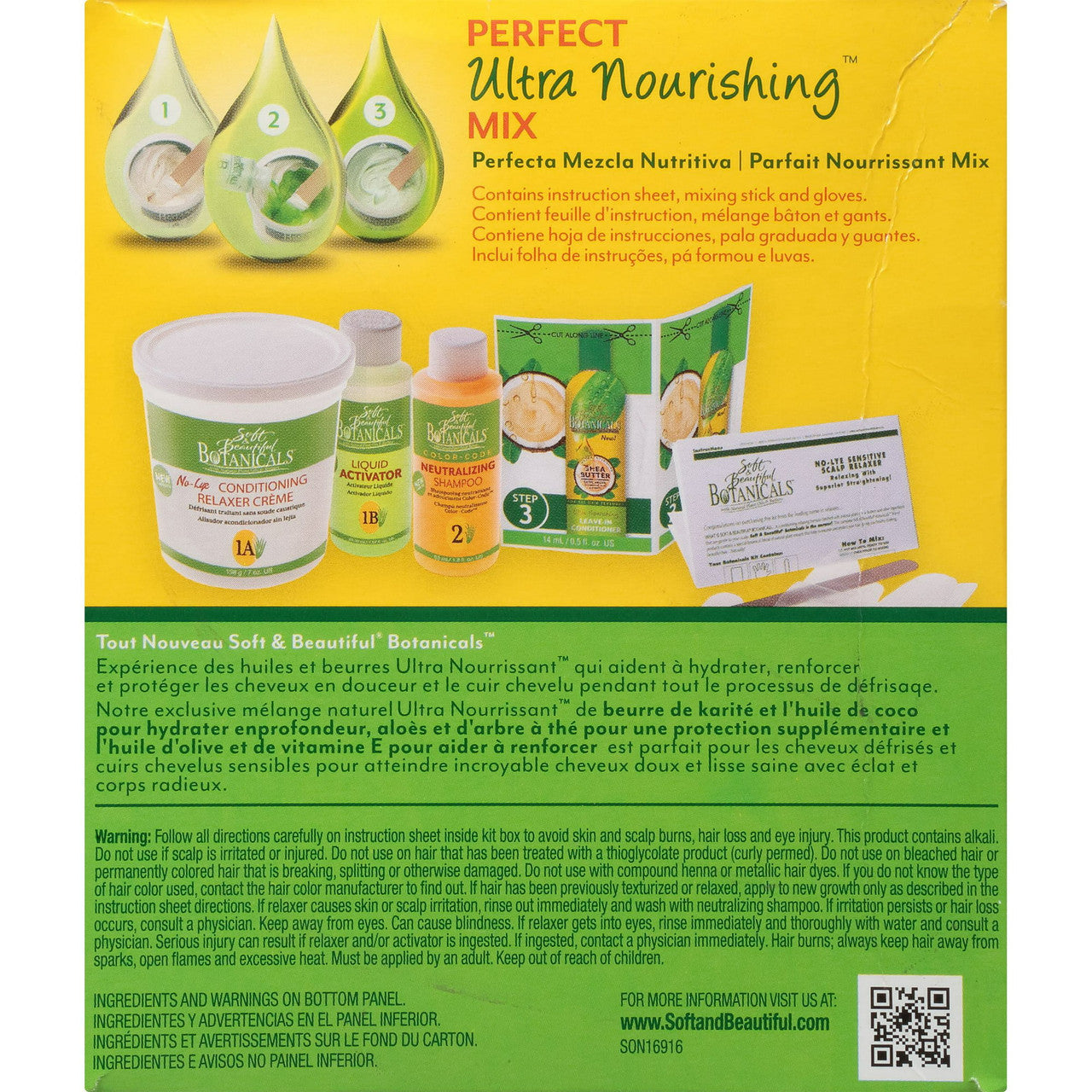 Soft And Beautiful Botanicals With Natural Plant And Butters Relaxer Kit Regular, 1 Ea